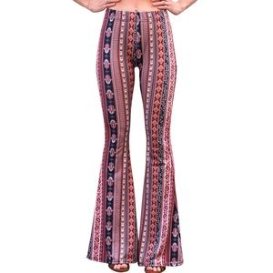 High Waisted Bell Bottom Flare Stretch Yoga Pants
